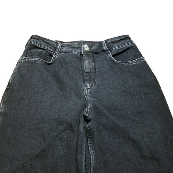 Pilcro Jeans Women's Size 28 The Skipper Black Wide Leg Stretch Denim (28x25.5) - Picture 2 of 6